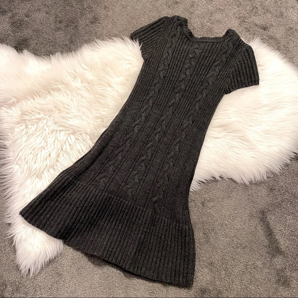 Taupe cable knit tunic - Picture 2 of 5